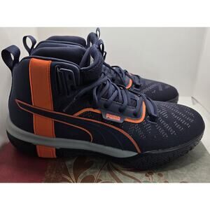 Puma Legacy MM Men's 11.5 Navy Blue Basketball Shoes 194048-02 Athletic Sports